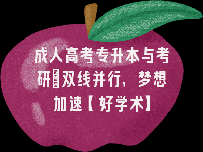成人高考专升本与考研：双线并行，梦想加速【好学术】