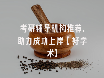 考研辅导机构推荐，助力成功上岸【好学术】