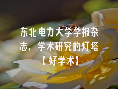 东北电力大学学报杂志，学术研究的灯塔【好学术】