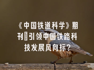 《中国铁道科学》期刊：引领中国铁路科技发展风向标？