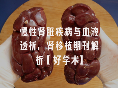 慢性肾脏疾病与血液透析，肾移植期刊解析【好学术】