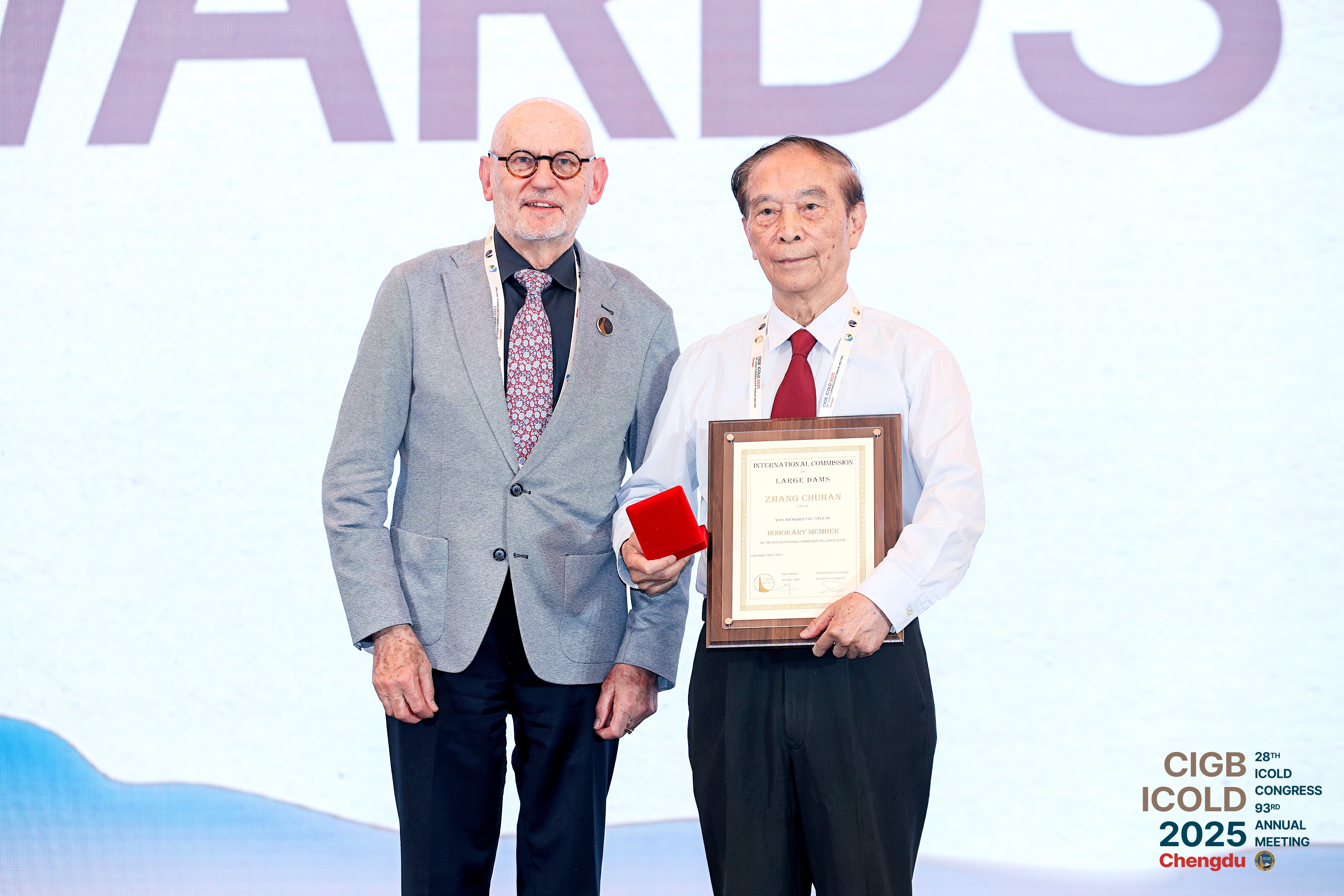 清华大学中国科学院院士张楚汉荣获2025年度国际大坝委员会终身成就奖