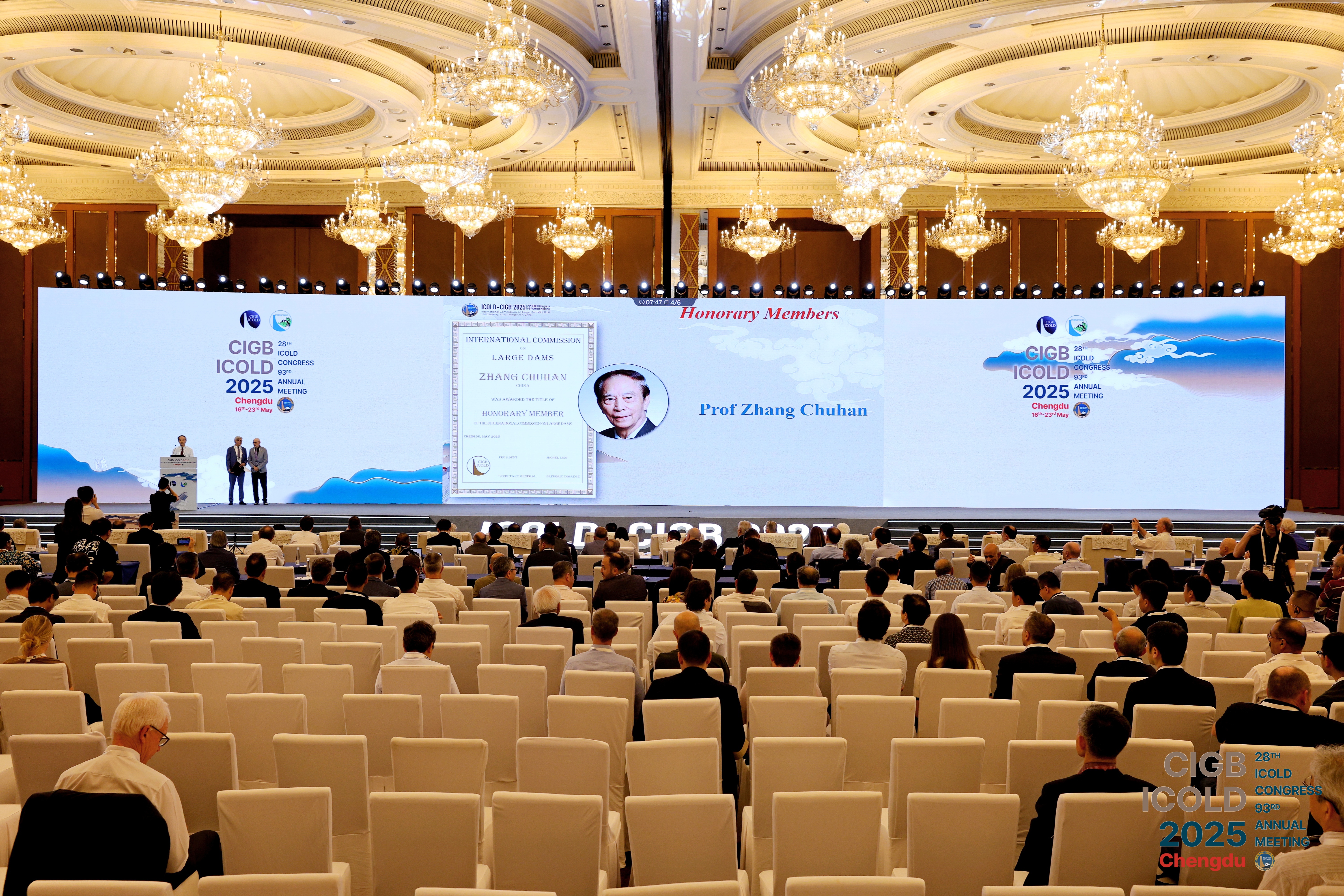 清华大学中国科学院院士张楚汉荣获2025年度国际大坝委员会终身成就奖