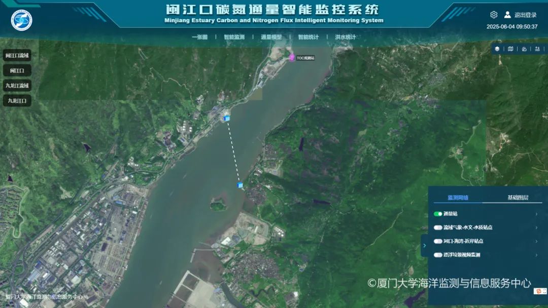 厦门大学自主研发河口碳氮通量智能监控系统