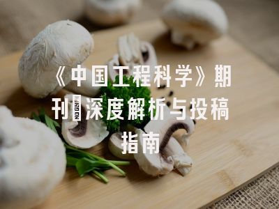 《中国工程科学》期刊：深度解析与投稿指南