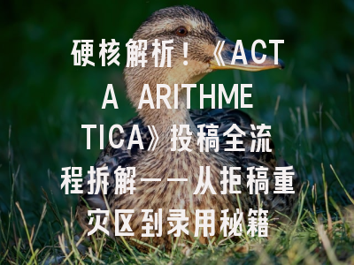 硬核解析！《ACTA ARITHMETICA》投稿全流程拆解——从拒稿重灾区到录用秘籍