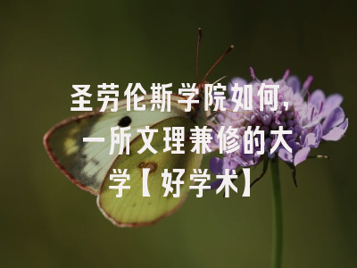 圣劳伦斯学院如何, 一所文理兼修的大学【好学术】