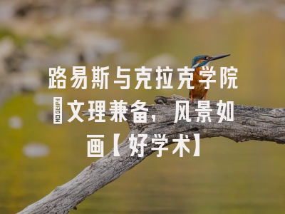 路易斯与克拉克学院：文理兼备，风景如画【好学术】