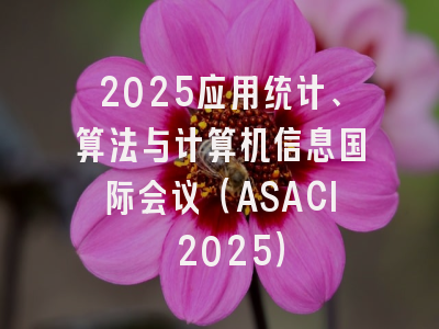 2025应用统计、算法与计算机信息国际会议（ASACI 2025）