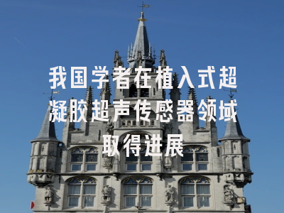 我国学者在植入式超凝胶超声传感器领域取得进展