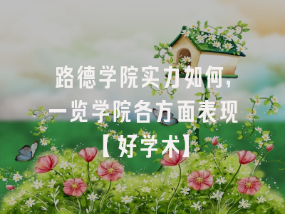 路德学院实力如何，一览学院各方面表现【好学术】