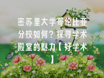 密苏里大学哥伦比亚分校如何？探寻学术殿堂的魅力【好学术】