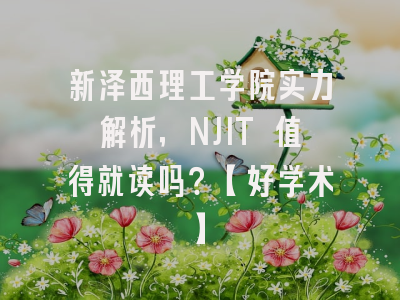 新泽西理工学院实力解析，NJIT 值得就读吗？【好学术】