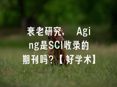 衰老研究, Aging是SCI收录的期刊吗？【好学术】