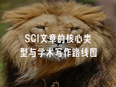 SCI文章的核心类型与学术写作路线图