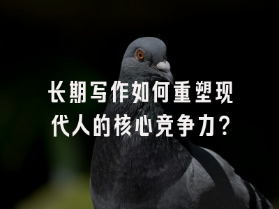 长期写作如何重塑现代人的核心竞争力？