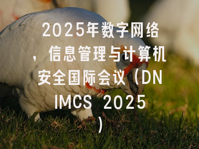 2025年数字网络，信息管理与计算机安全国际会议（DNIMCS 2025）
