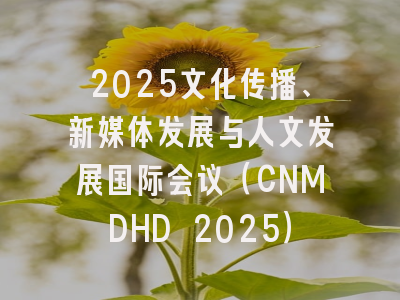 2025文化传播、新媒体发展与人文发展国际会议（CNMDHD 2025）