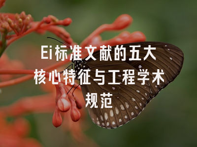 Ei标准文献的五大核心特征与工程学术规范