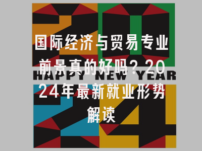 国际经济与贸易专业前景真的好吗？2024年最新就业形势解读