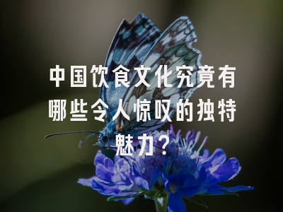 中国饮食文化究竟有哪些令人惊叹的独特魅力？