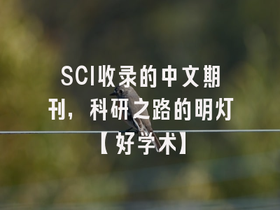SCI收录的中文期刊，科研之路的明灯【好学术】