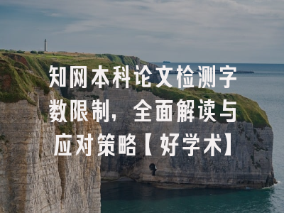 知网本科论文检测字数限制，全面解读与应对策略【好学术】