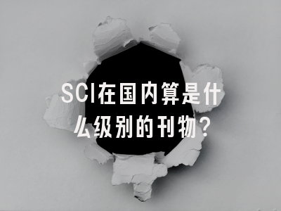 SCI在国内算是什么级别的刊物？