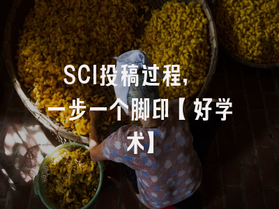 SCI投稿过程, 一步一个脚印【好学术】