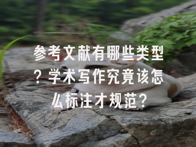 参考文献有哪些类型？学术写作究竟该怎么标注才规范？