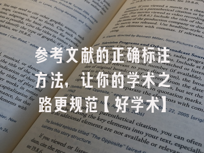 参考文献的正确标注方法，让你的学术之路更规范【好学术】