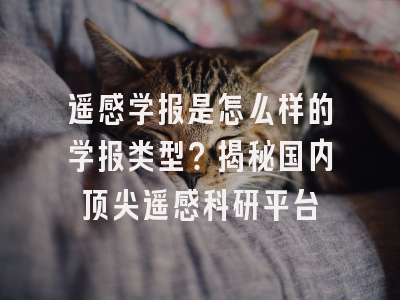 遥感学报是怎么样的学报类型？揭秘国内顶尖遥感科研平台