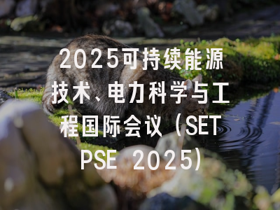 2025可持续能源技术、电力科学与工程国际会议（SETPSE 2025）
