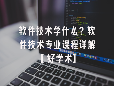 软件技术学什么？软件技术专业课程详解【好学术】