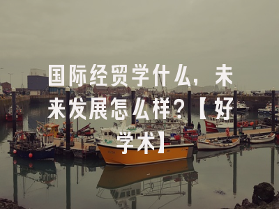 国际经贸学什么，未来发展怎么样？【好学术】
