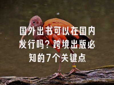 国外出书可以在国内发行吗？跨境出版必知的7个关键点