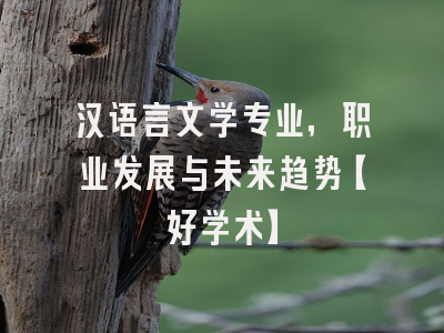 汉语言文学专业，职业发展与未来趋势【好学术】