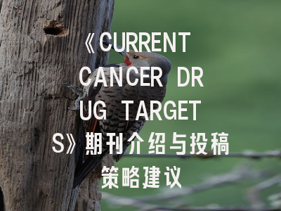《CURRENT CANCER DRUG TARGETS》期刊介绍与投稿策略建议