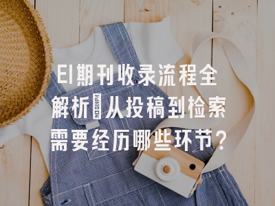 EI期刊收录流程全解析：从投稿到检索需要经历哪些环节？