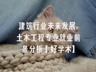 建筑行业未来发展，土木工程专业就业前景分析【好学术】