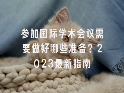 参加国际学术会议需要做好哪些准备？2023最新指南