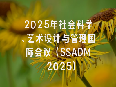 2025年社会科学、艺术设计与管理国际会议（SSADM 2025）