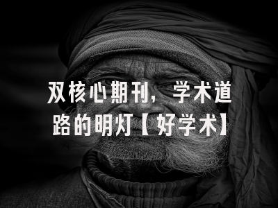 双核心期刊，学术道路的明灯【好学术】