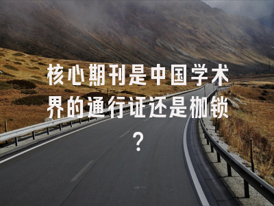 核心期刊是中国学术界的通行证还是枷锁？