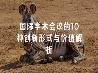 国际学术会议的10种创新形式与价值解析