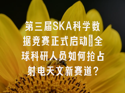 第三届SKA科学数据竞赛正式启动：全球科研人员如何抢占射电天文新赛道？