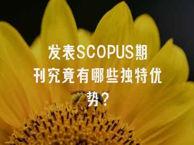 发表SCOPUS期刊究竟有哪些独特优势？