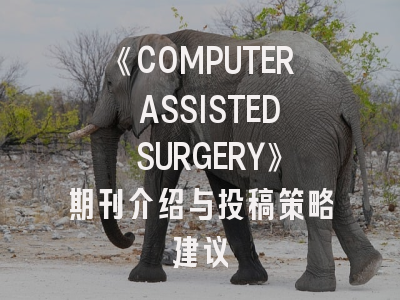 《COMPUTER ASSISTED SURGERY》期刊介绍与投稿策略建议