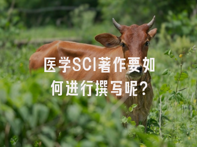 医学SCI著作要如何进行撰写呢？