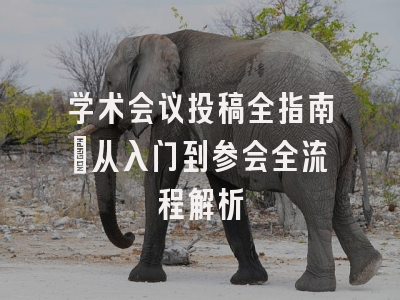 学术会议投稿全指南：从入门到参会全流程解析